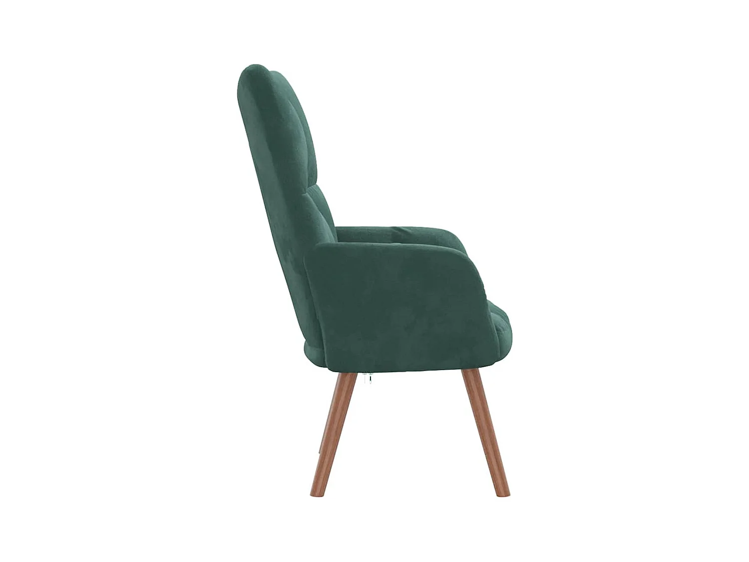 Chaise de relaxation-Fauteuil de Salon Vert foncé Velours SHL4398