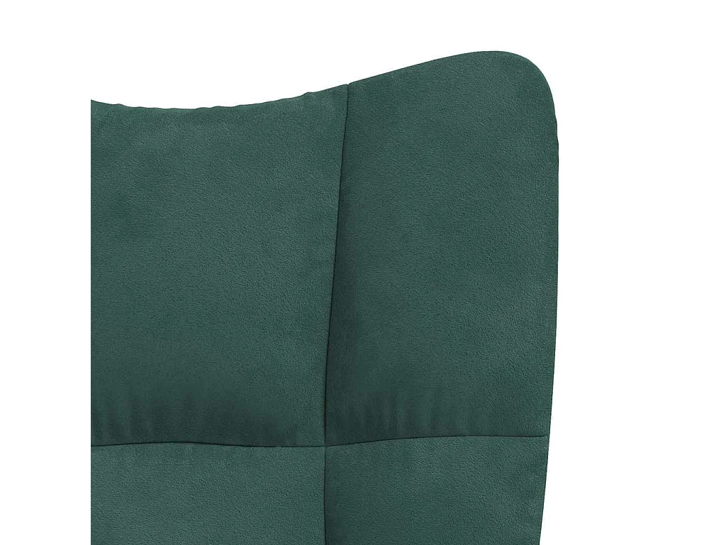Sillón de relax | Silla de relax de terciopelo verde oscuro SHL3988