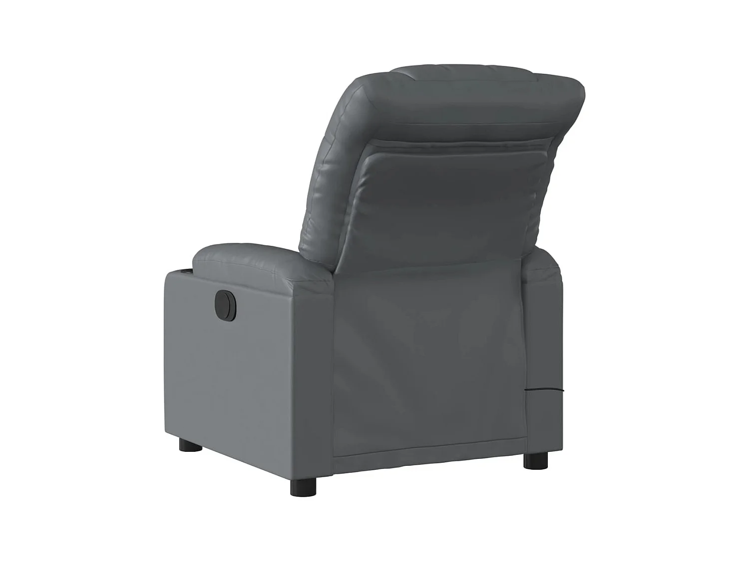 Sillón de salón | Silla | Sillón de masaje reclinable eléctrico cuero sintético gris SHL7735