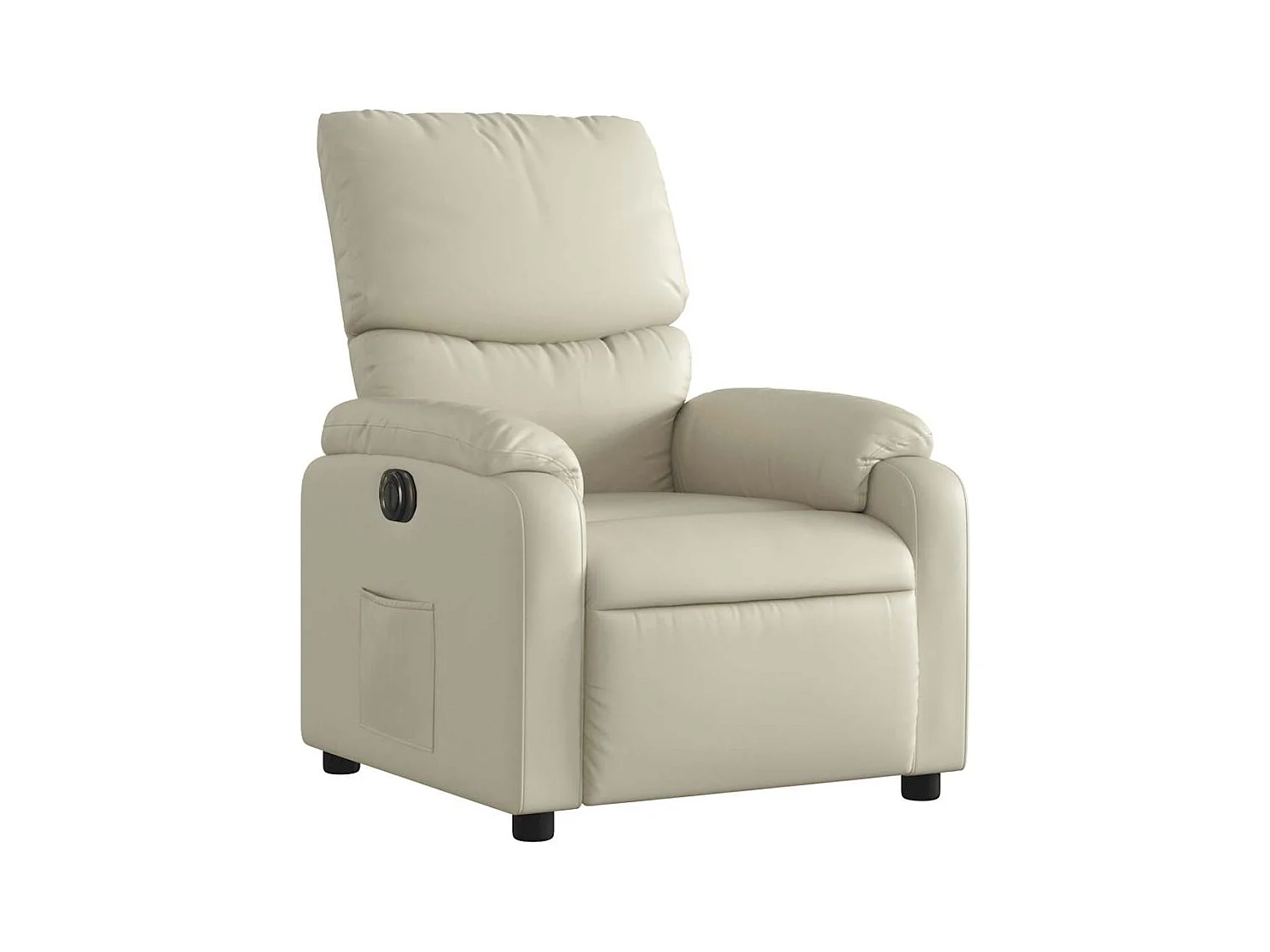 Sillón de relax | Silla | Sillón reclinable eléctrico de cuero sintético crema SHL8685