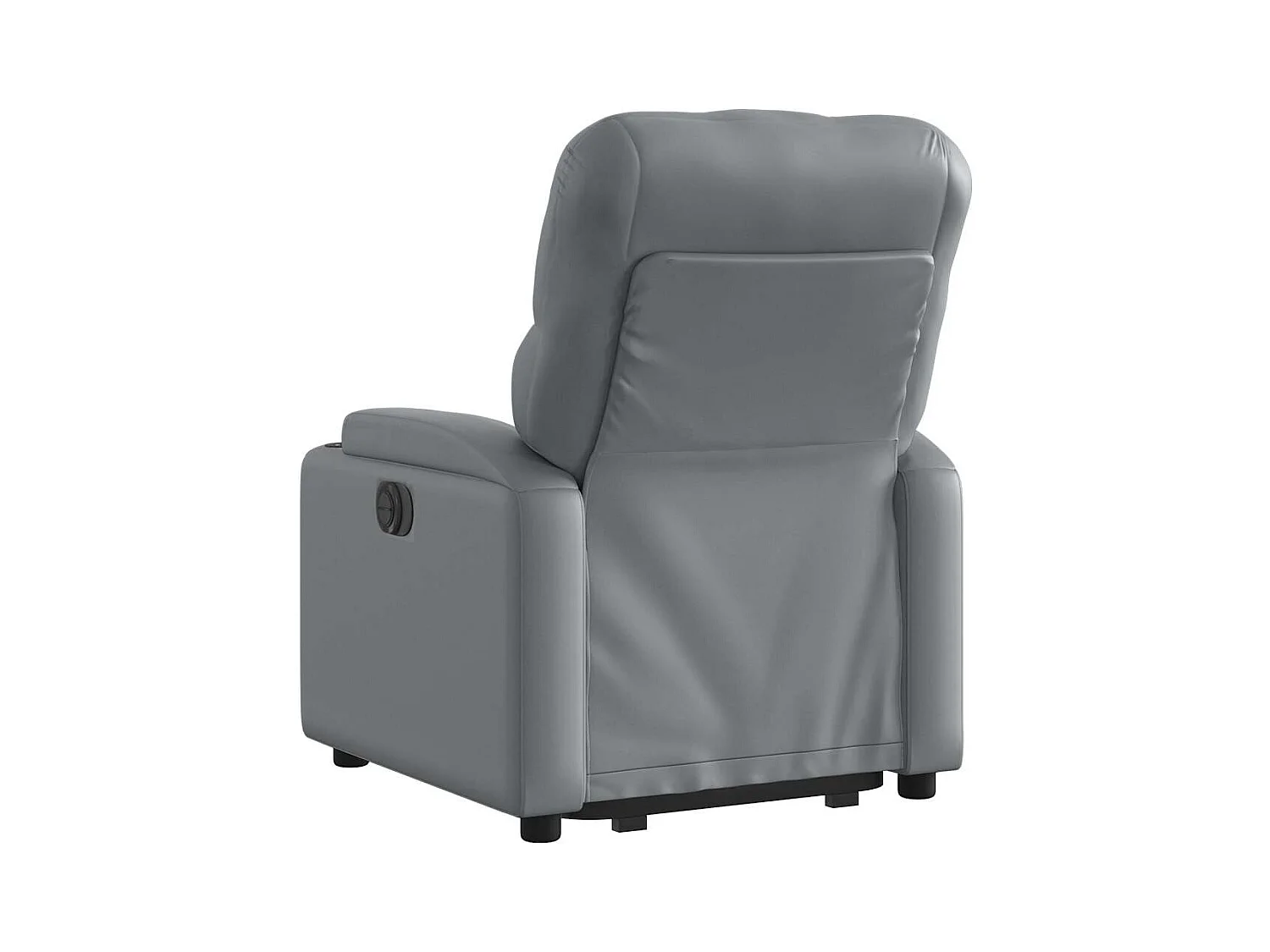 Sillón de relax | Sillón reclinable elevable eléctrico de cuero sintético gris SHL9094