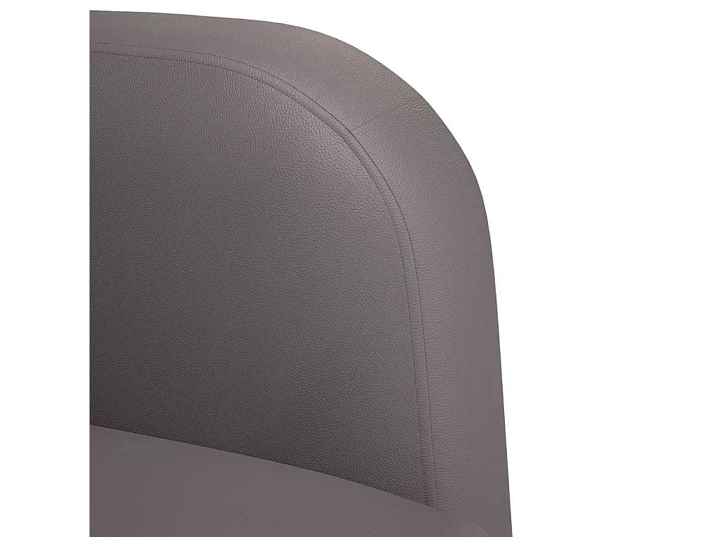 Poltrona | Cadeira Relax com apoios de braços 54 cm couro artificial cinzento SHL248859