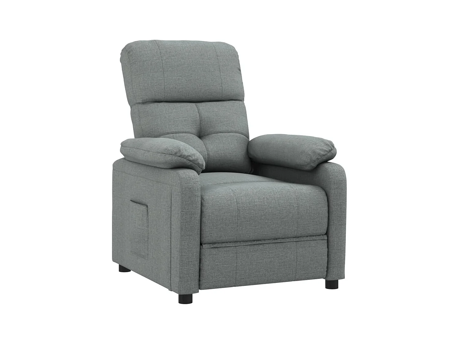 Fauteuil inclinable-Fauteuil de salon Gris foncé Tissu SHL1064