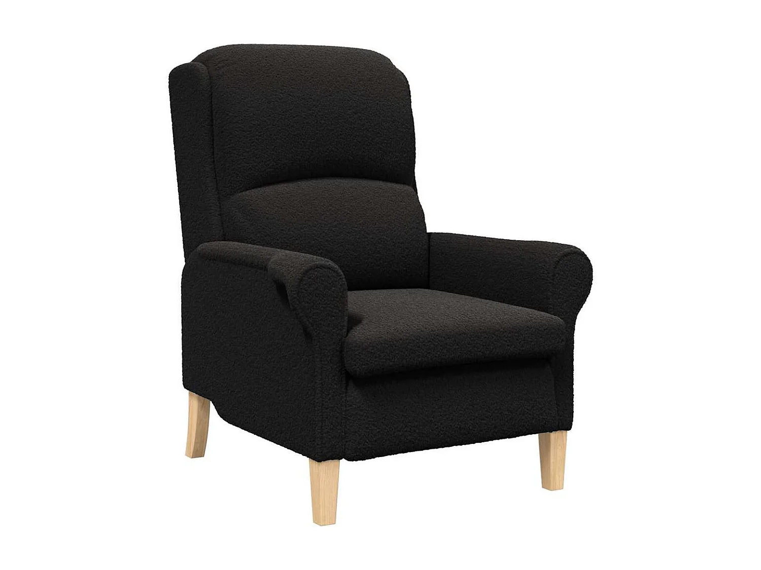 Fauteuil de Salon-Chaise de relax Noir 76x94x102 cm tissu SHL4863