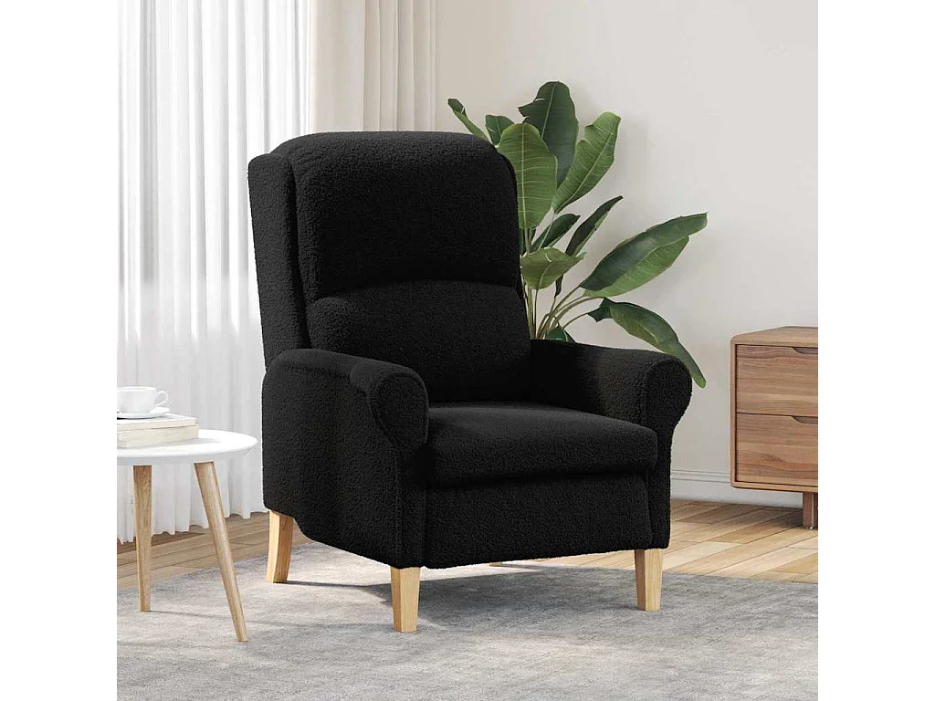 Fauteuil de Salon-Chaise de relax Noir 76x94x102 cm tissu SHL4863