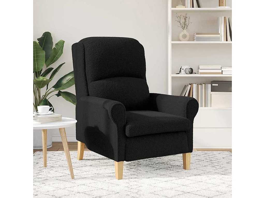 Fauteuil de Salon-Chaise de relax Noir 76x94x102 cm tissu SHL4863