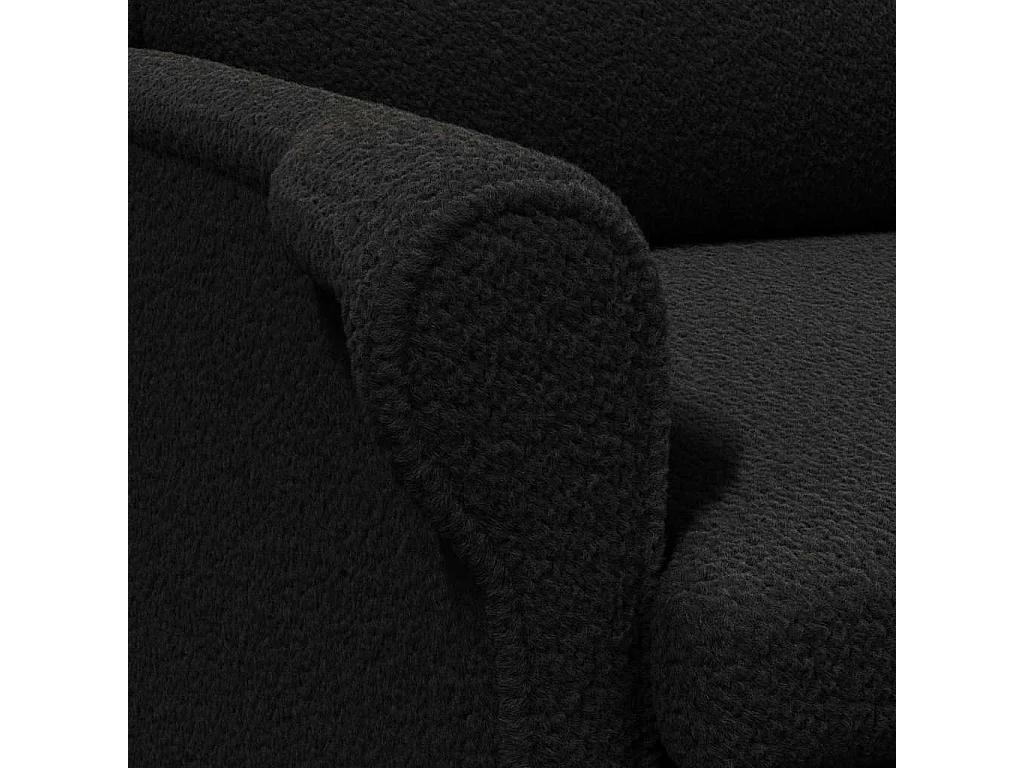 Fauteuil de Salon-Chaise de relax Noir 76x94x102 cm tissu SHL4863