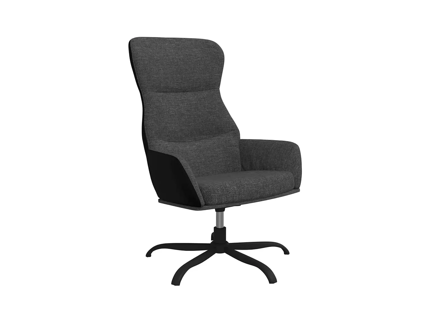Chaise de relaxation-Fauteuil de Salon Gris foncé Tissu SHL4128