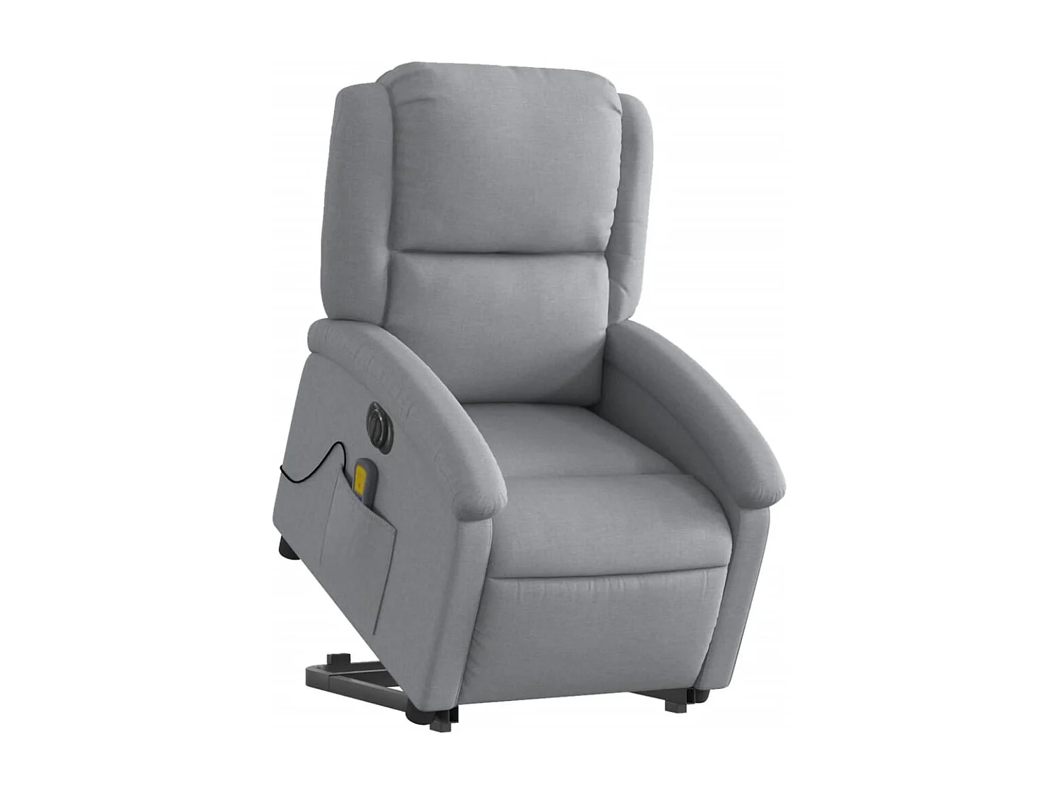 Fauteuil inclinable électrique-Chaise-Fauteuil de Massage Gris clair Tissu SHL5415