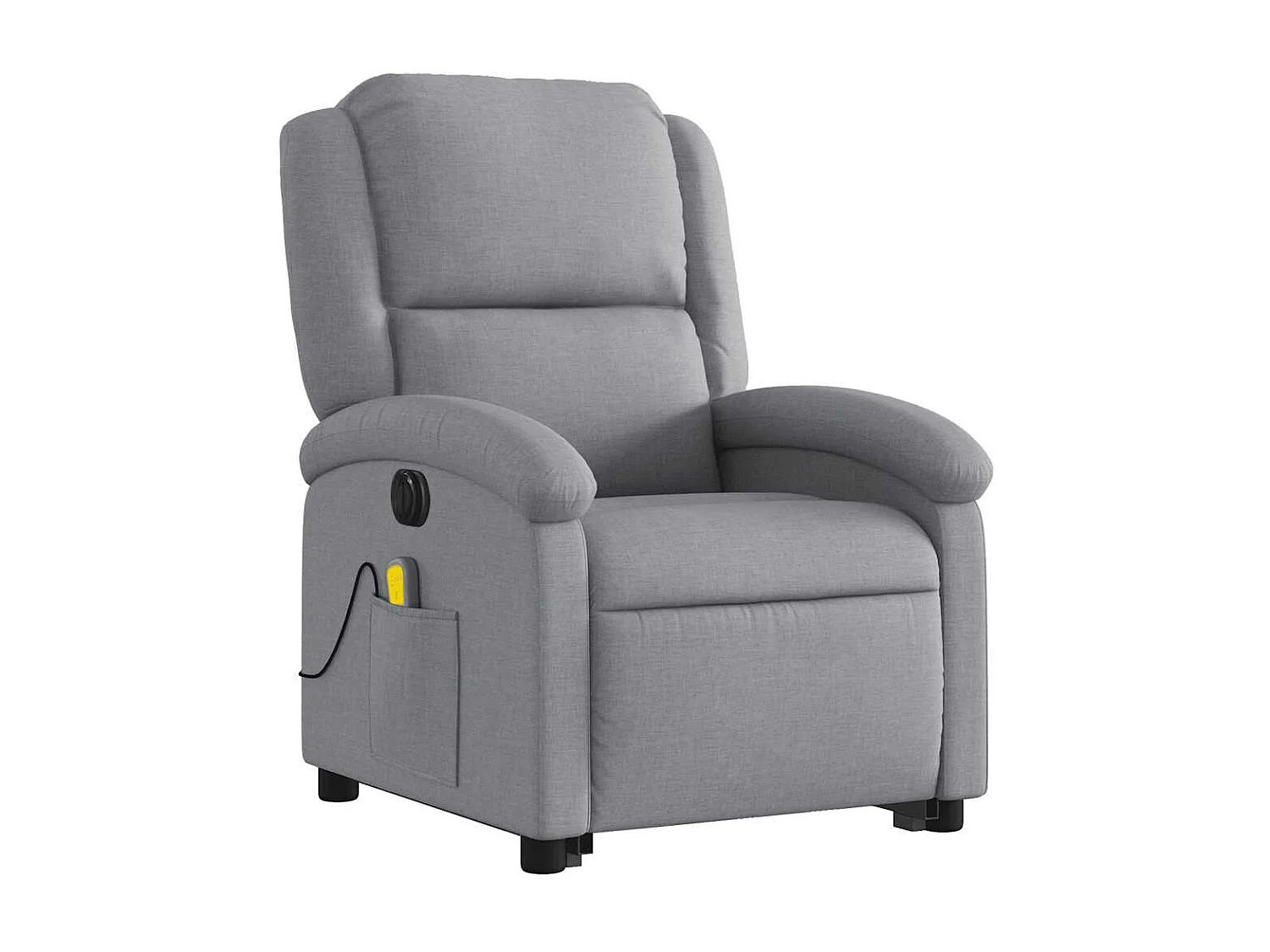 Fauteuil inclinable électrique-Chaise-Fauteuil de Massage Gris clair Tissu SHL5415