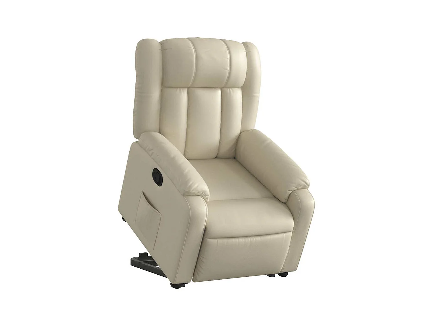 Fauteuil inclinable-Chaise de relax-Fauteuil salon Crème Similicuir SHL2064