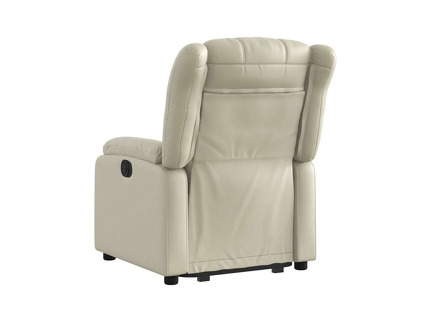 Fauteuil inclinable-Chaise de relax-Fauteuil salon Crème Similicuir SHL2064