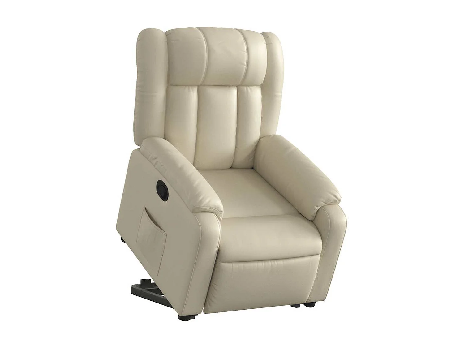 Fauteuil inclinable-Chaise de relax-Fauteuil salon Crème Similicuir SHL2064