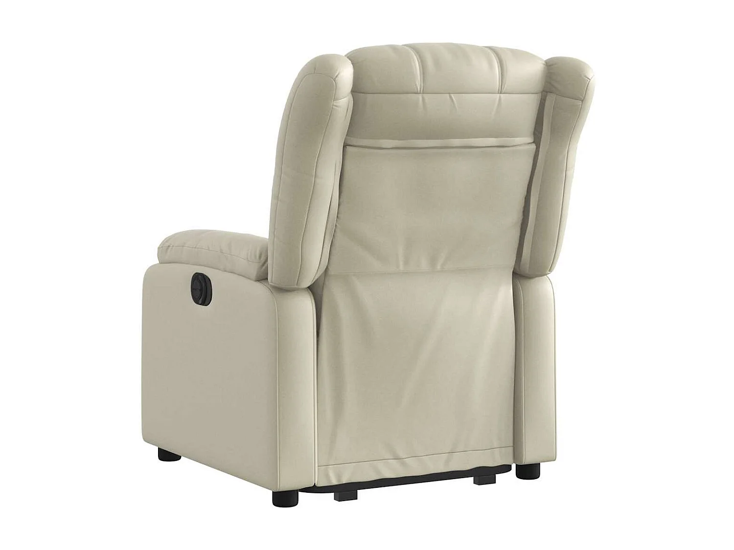 Fauteuil inclinable-Chaise de relax-Fauteuil salon Crème Similicuir SHL2064