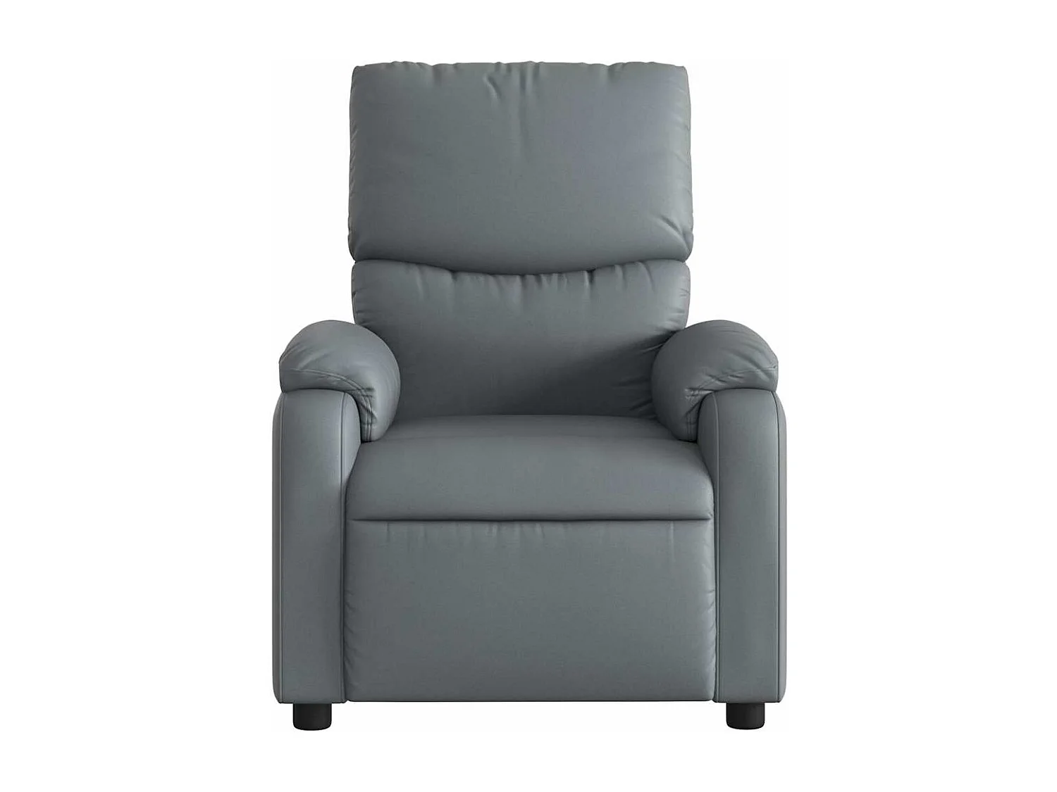 Massagesessel Elektrisch | Relaxsessel indoor Grau Kunstleder SHL26819