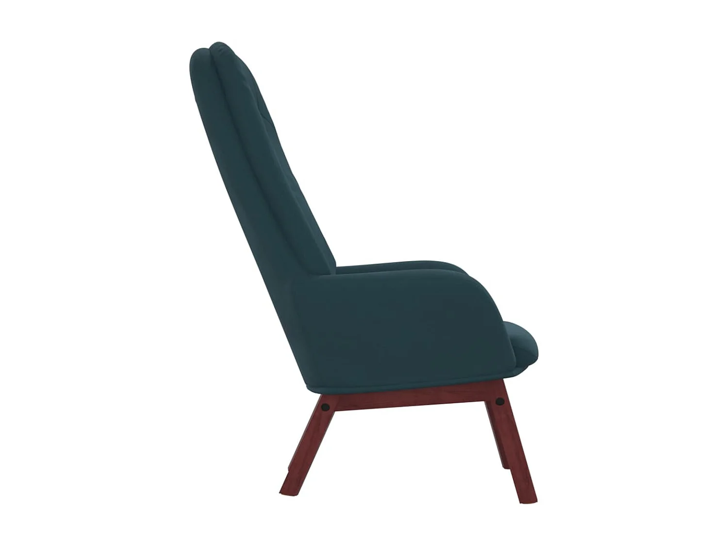 Relaxstoel | Fauteuil fluweel blauw