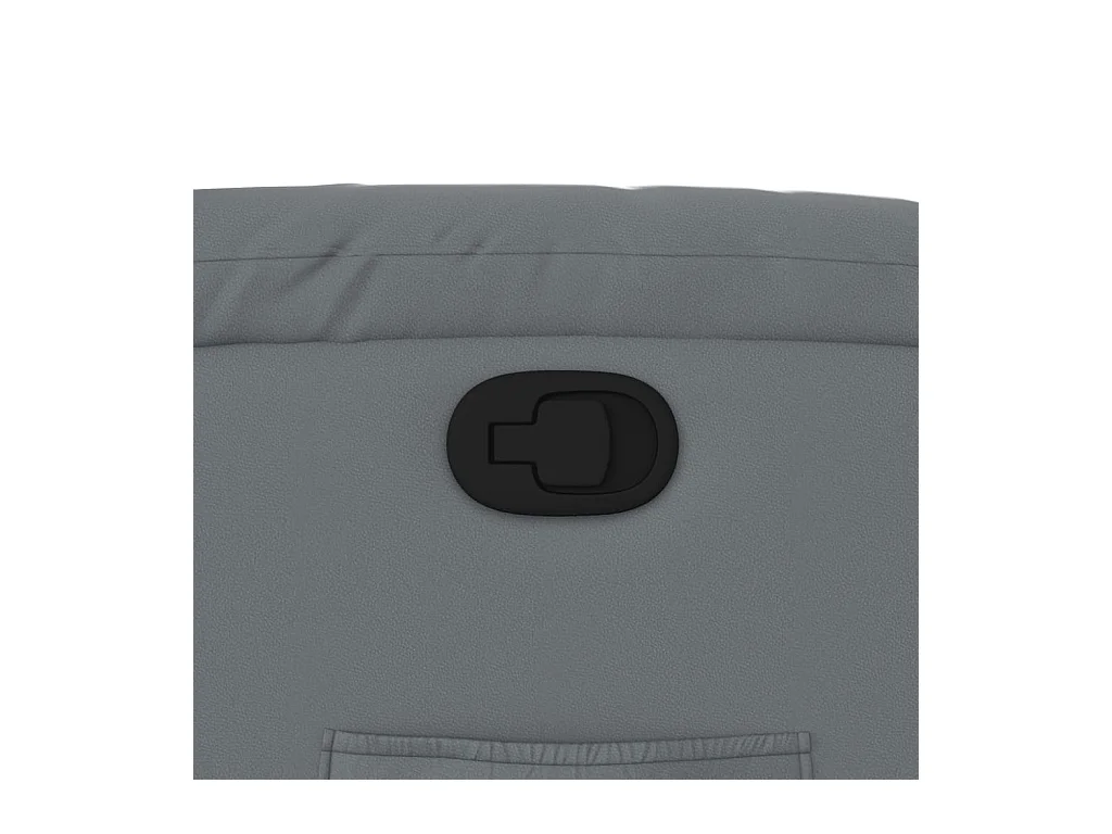 Sillón de relax | Sillón reclinable de cuero sintético gris SHL9232