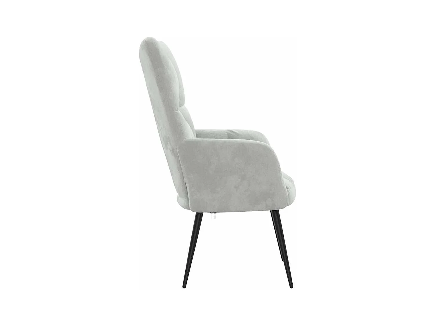 Sillón de relax | Silla de relax de terciopelo gris claro SHL6631