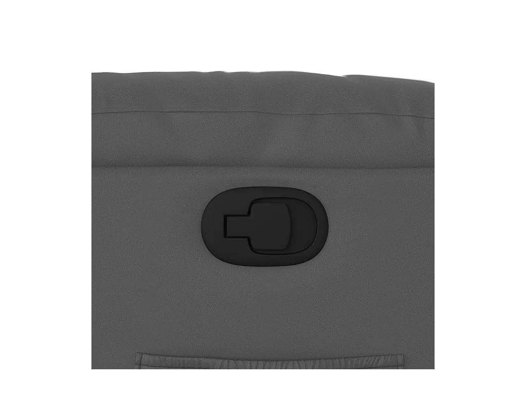 Sillón de relax | Sillón reclinable de cuero sintético gris SHL5381