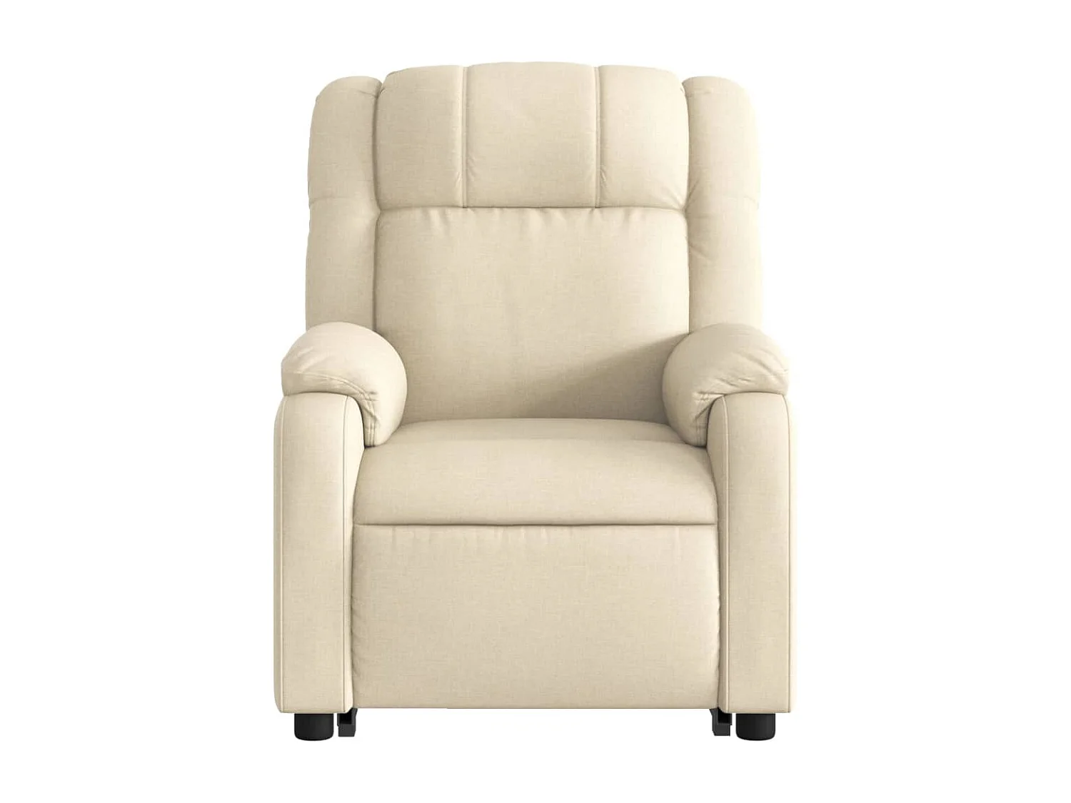 Relaxsessel | Lounge Sessel für Wohnzimmer mit Aufstehhilfe Creme Stoff SHL60295