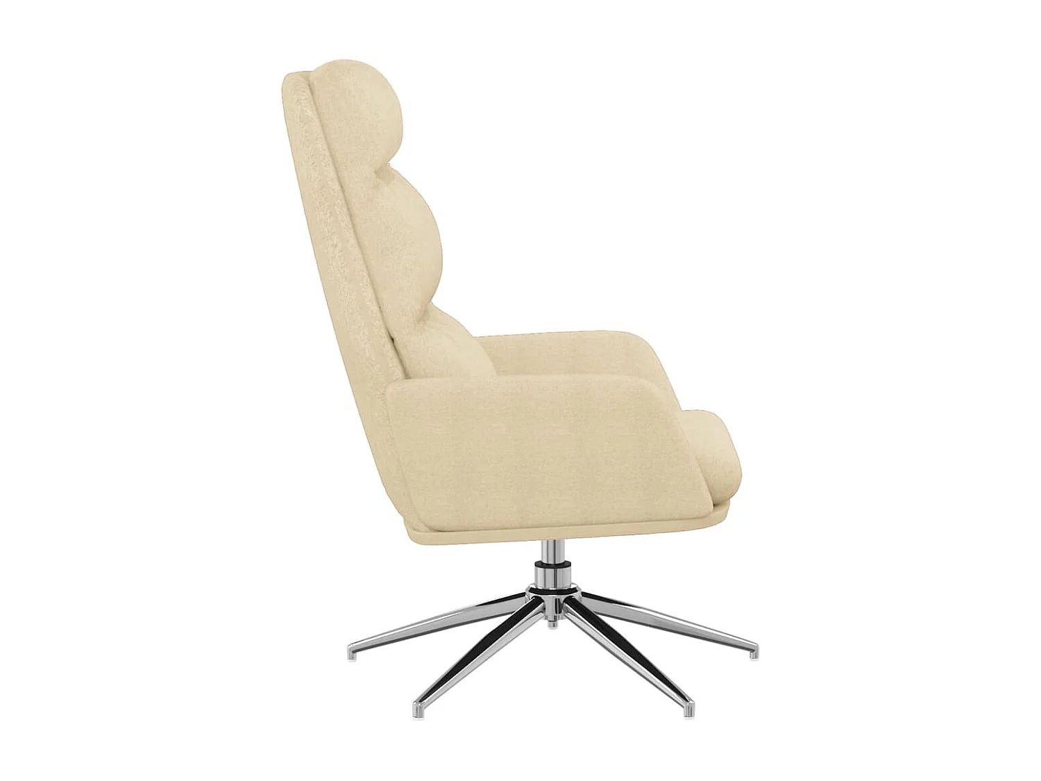 Sillón de relax | Silla de relax de tela color crema SHL6423
