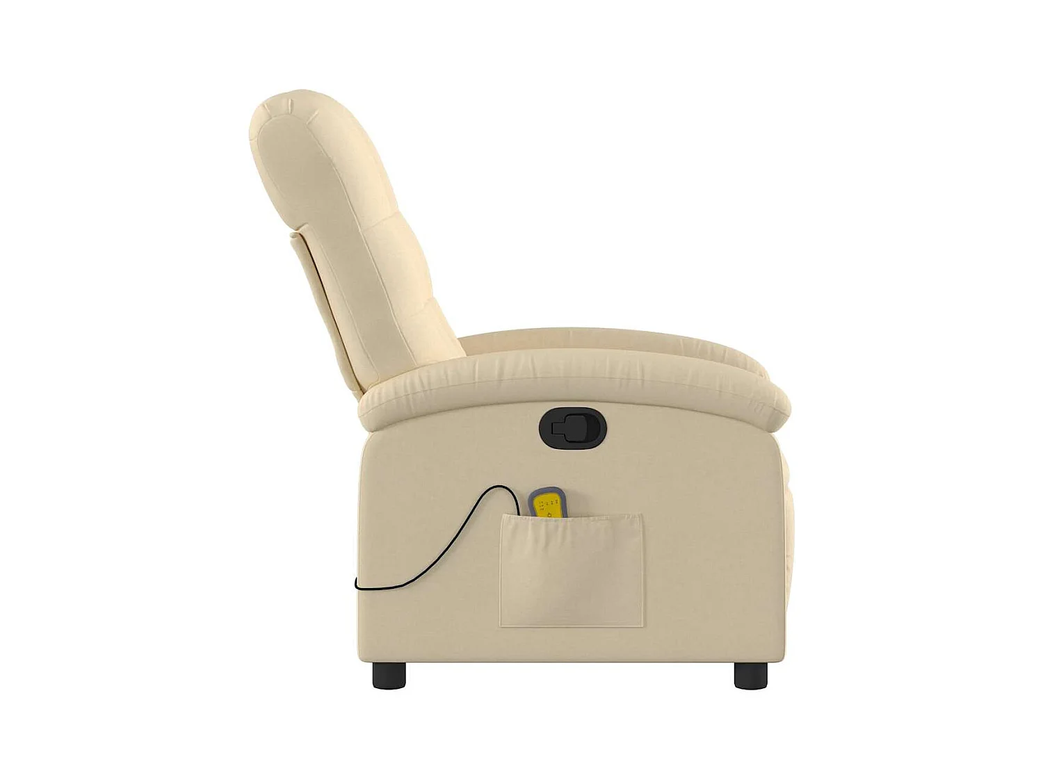 Fauteuil inclinable-Chaise de relax-Fauteuil de Massage crème tissu SHL2240