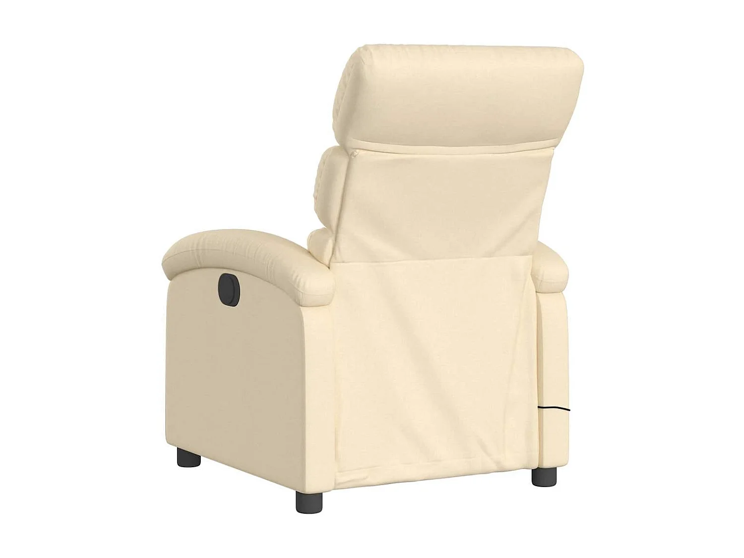 Fauteuil inclinable électrique-Chaise-Fauteuil de Massage crème tissu SHL2405