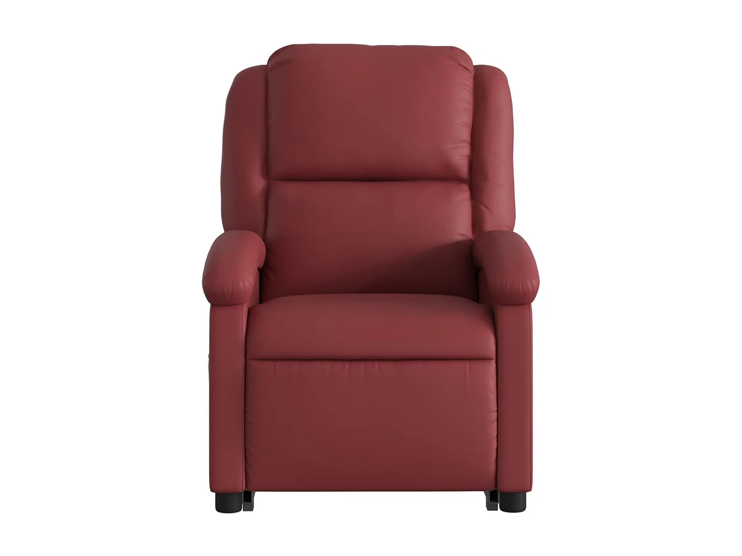 Fauteuil inclinable électrique-Fauteuil TV rouge bordeaux similicuir SHL4455