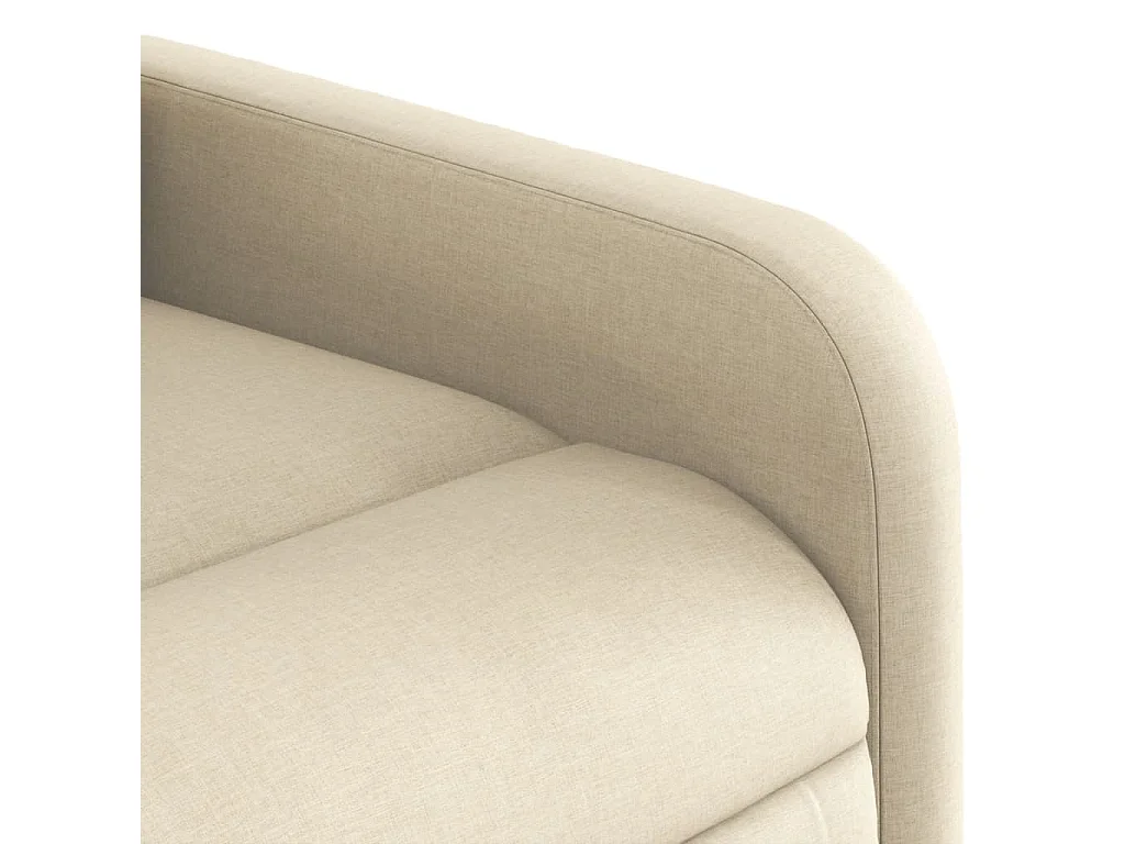 Fauteuil inclinable-Chaise de relax-Fauteuil de Massage crème tissu SHL2785