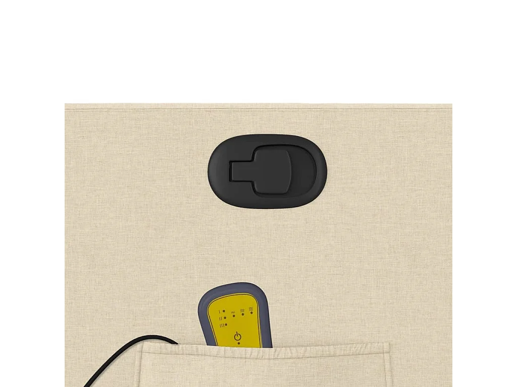 Fauteuil inclinable-Chaise de relax-Fauteuil de Massage crème tissu SHL2785