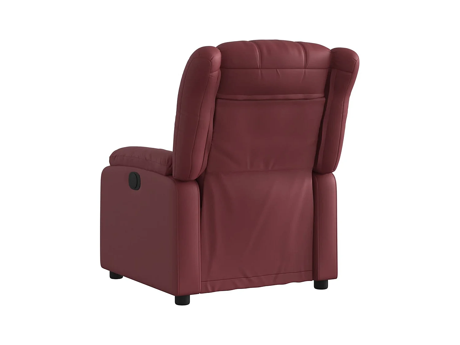 Sillón de relax | Silla | Sillón reclinable eléctrico de cuero sintético rojo tinto SHL4679