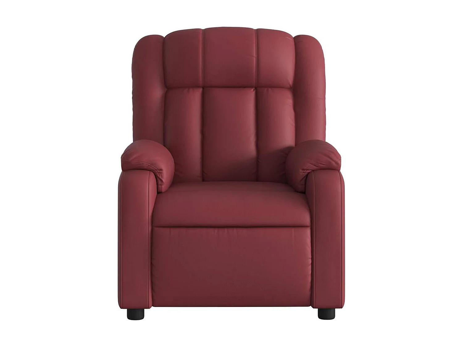 Sillón de relax | Silla | Sillón reclinable eléctrico de cuero sintético rojo tinto SHL4679