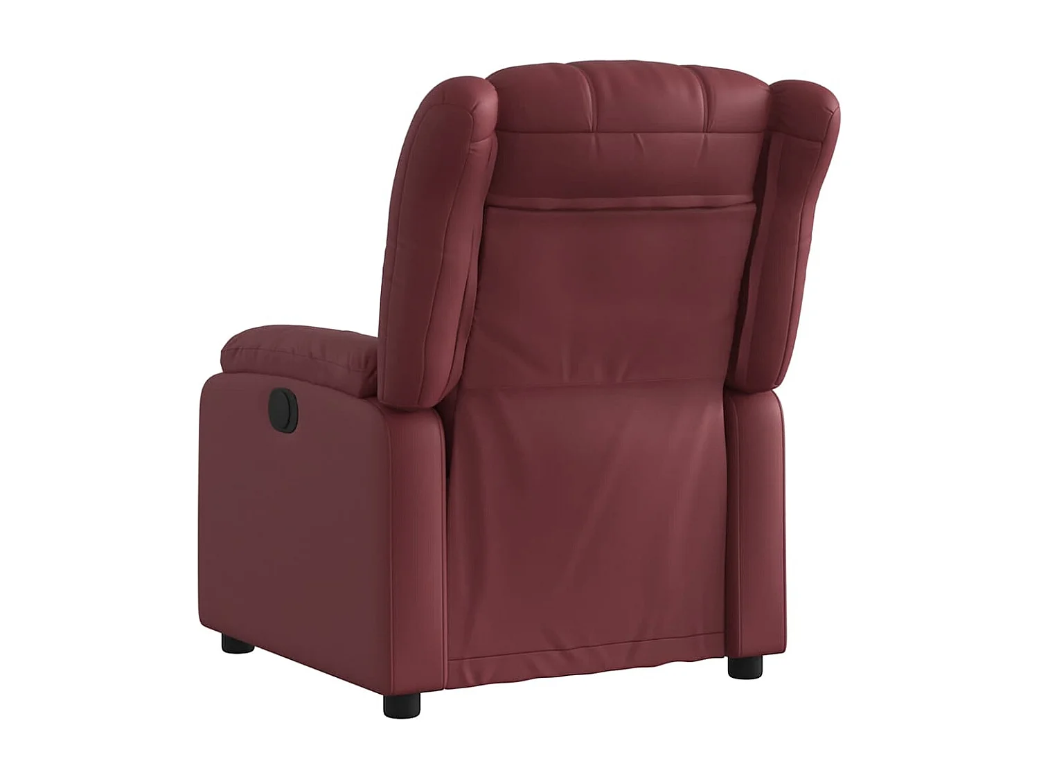 Fauteuil inclinable électrique-Chaise de relax-Fauteuil salon Rouge bordeaux Similicuir SHL3099
