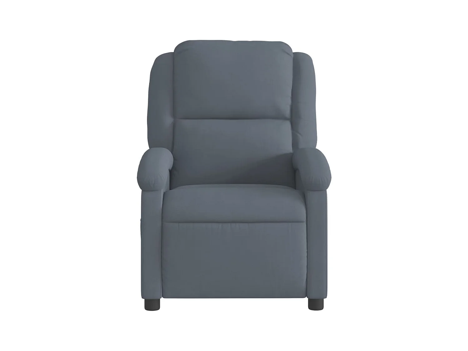 Sillón de relax | Silla | Sillón reclinable de terciopelo gris oscuro SHL2953