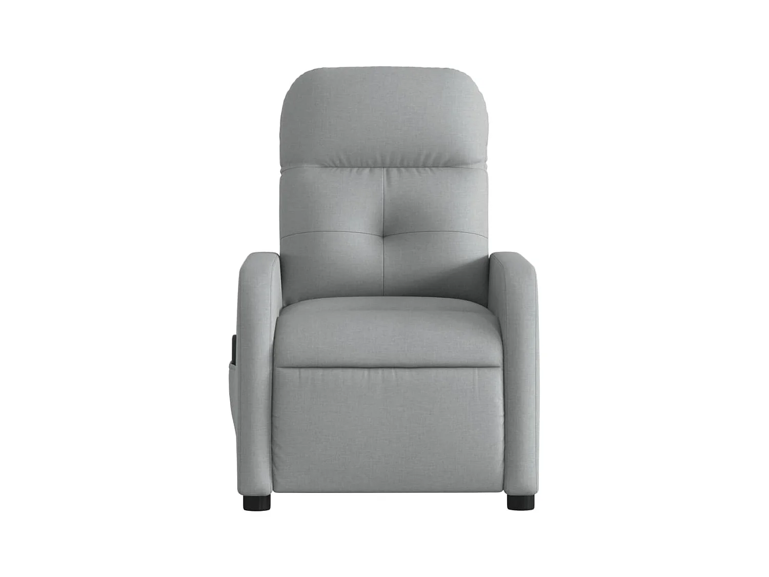 Sillón de relax | Sillón reclinable de masaje eléctrico tela gris claro SHL4936