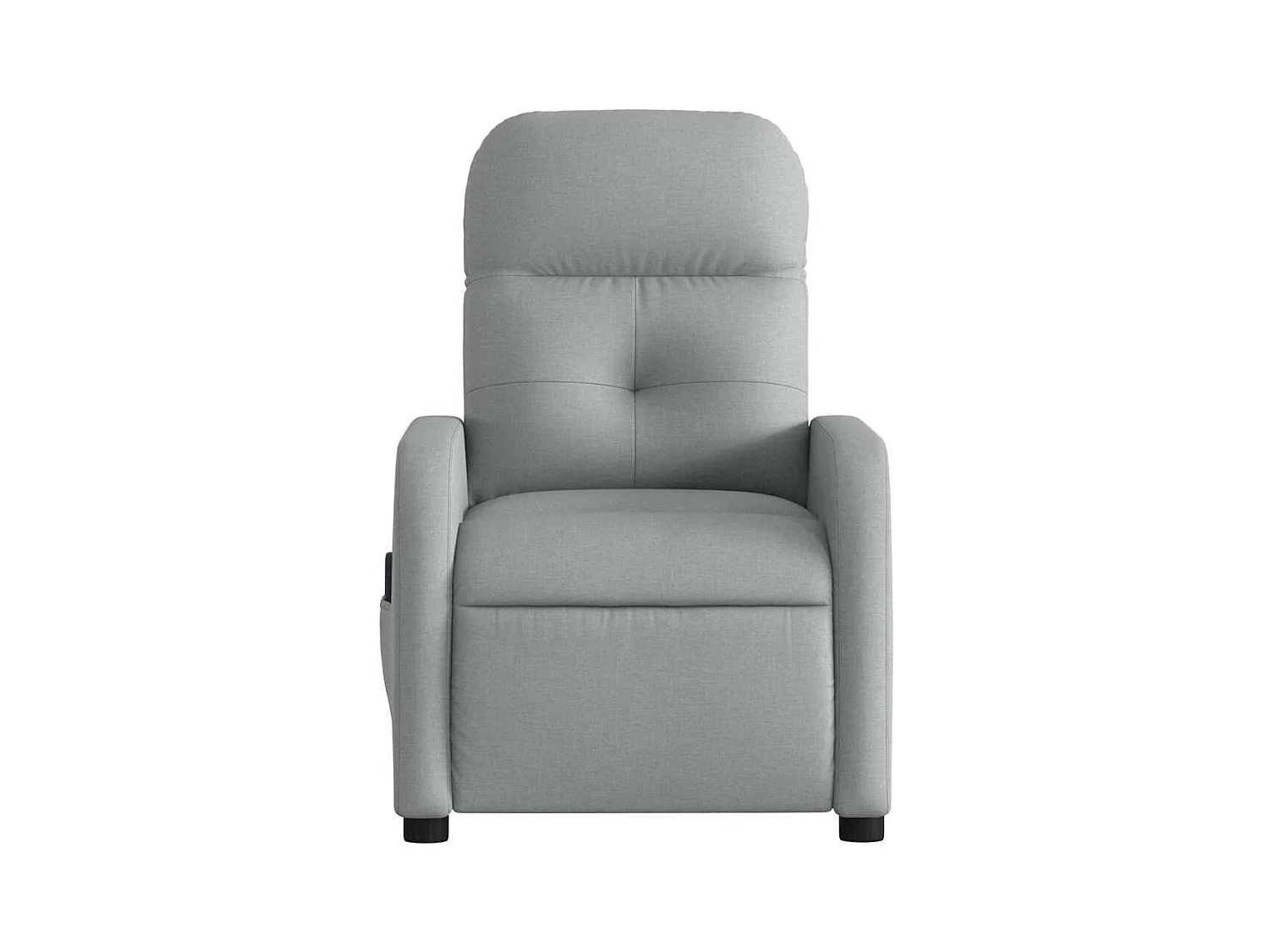 Sillón de relax | Sillón reclinable de masaje eléctrico tela gris claro SHL4936