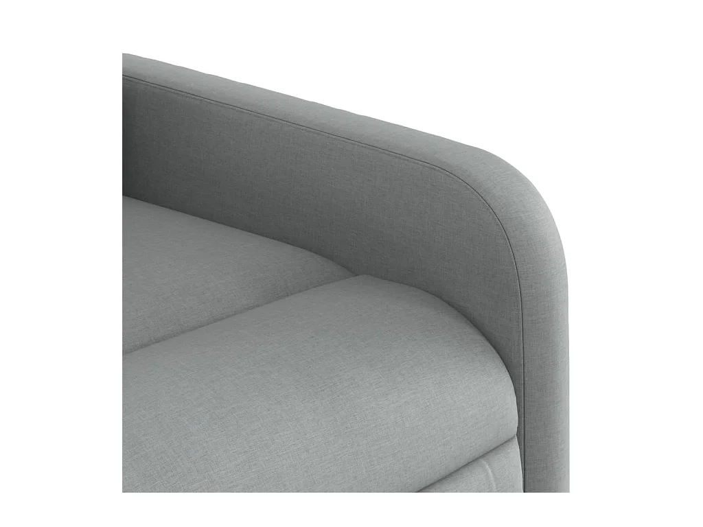 Sillón de relax | Sillón reclinable de masaje eléctrico tela gris claro SHL4936