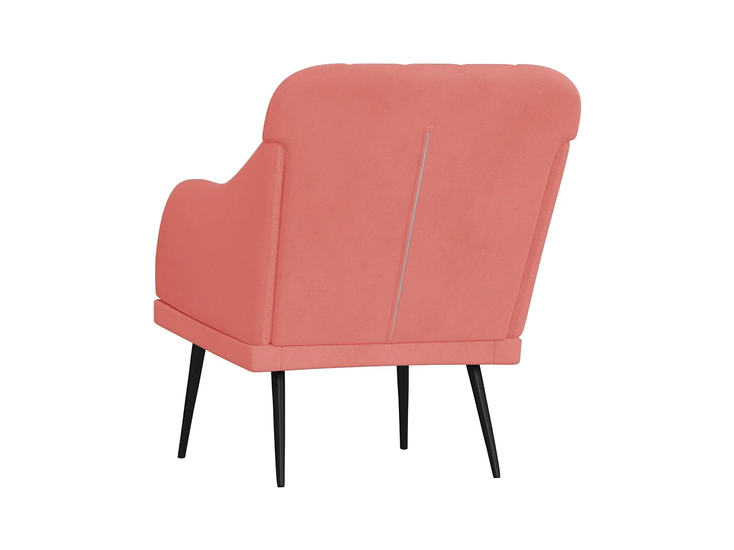Sillón de salón | Silla de relax | Sillón de terciopelo rosa 63x76x80 cm SHL7307