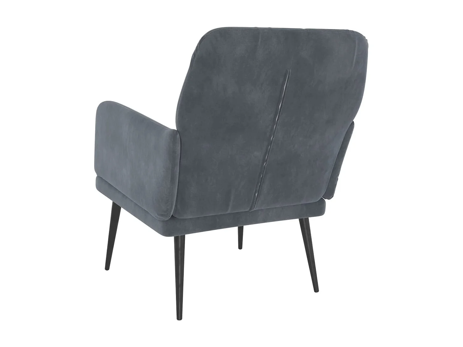 Sillón de salón | Silla de relax | Sillón de terciopelo gris oscuro 62x79x79 cm SHL3967
