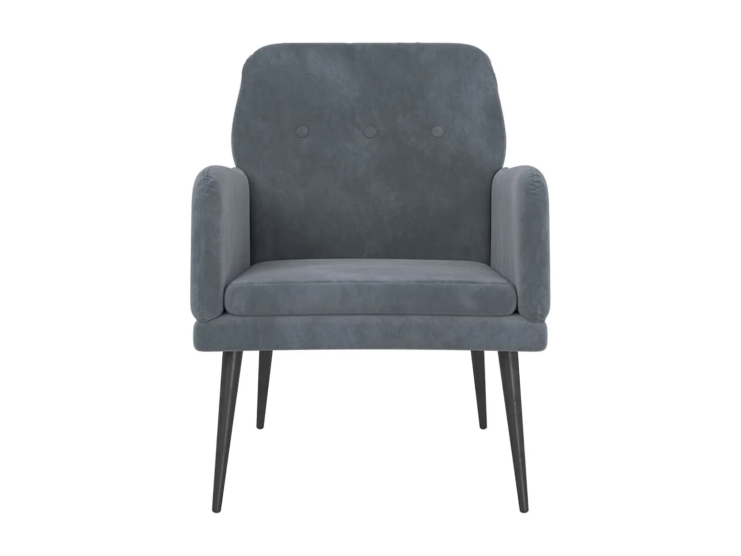 Fauteuil de salon-Fauteuil relax Gris foncé 62x79x79 cm Velours SHL4592