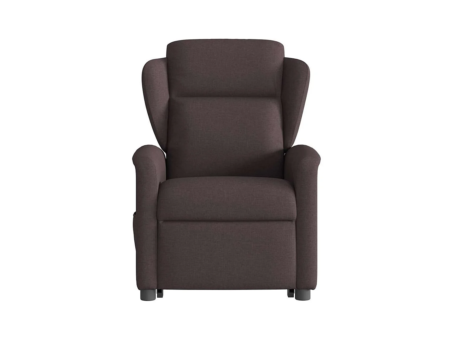 Silla de relax | Sillón eléctrico reclinable elevable de tela marrón oscuro SHL8870