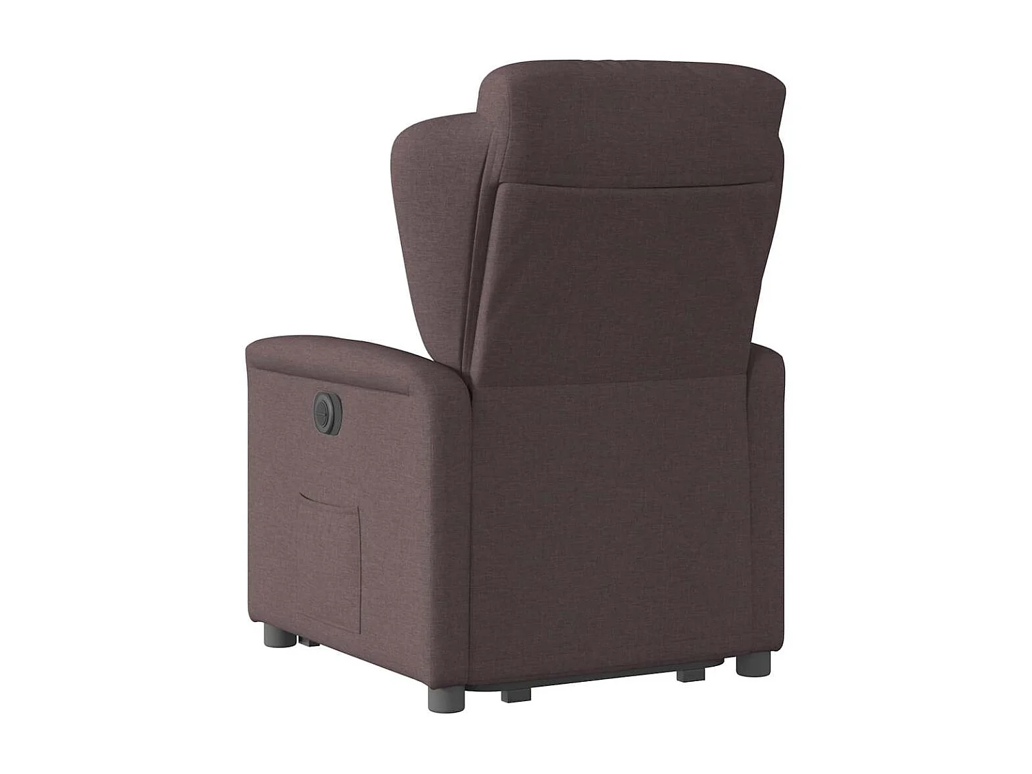Relaxsessel mit Aufstehhilfe Elektrisch | Lounge Sessel indoor Dunkelbraun Stoff SHL32192