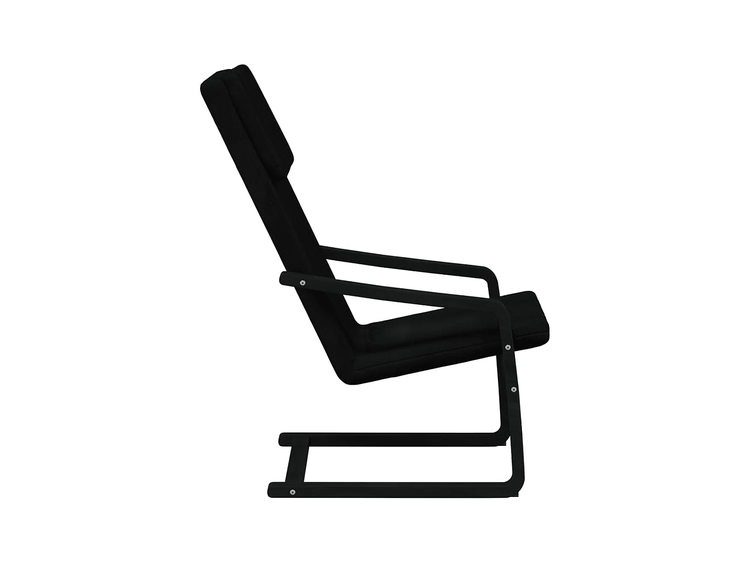 Sillón de relax | Silla de relax de tela negro SHL6035