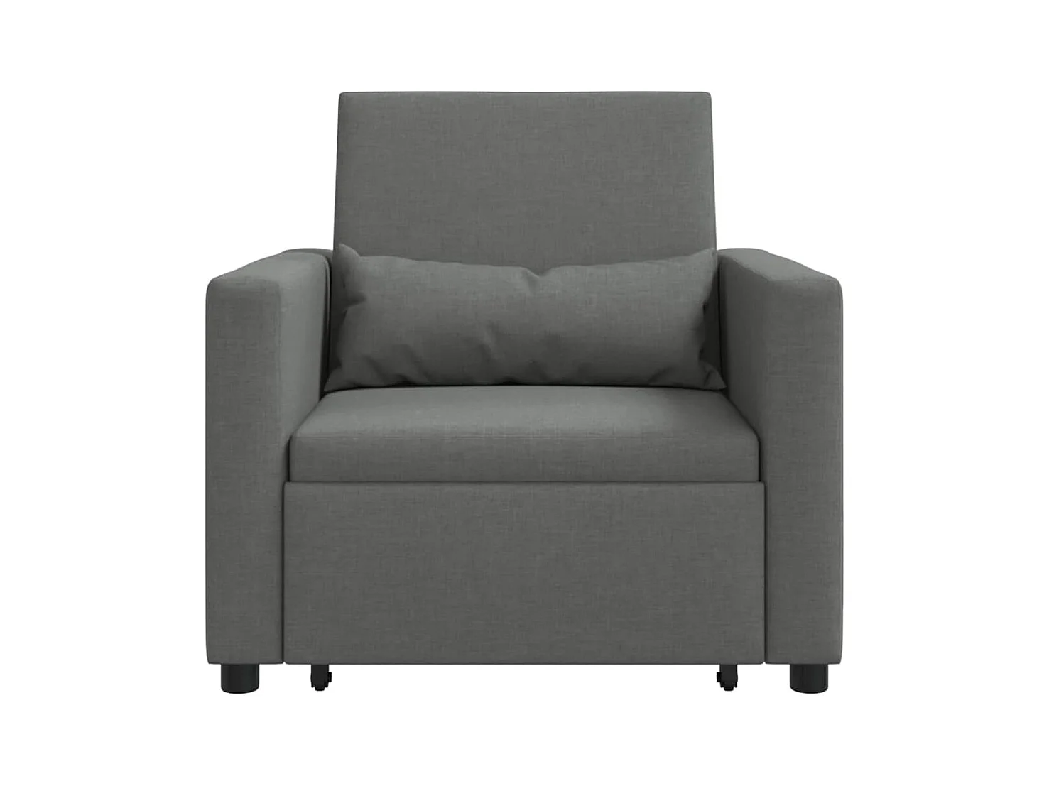 Sofá Cama Individual Gris oscuro 90x165x87 cm tela SHL8596