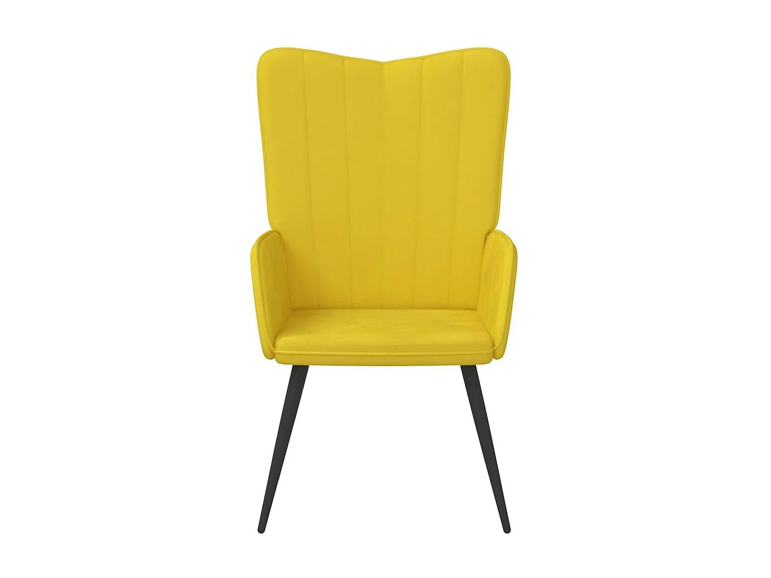 Relaxsessel | Lounge Sessel Senfgelb Samt SHL60947