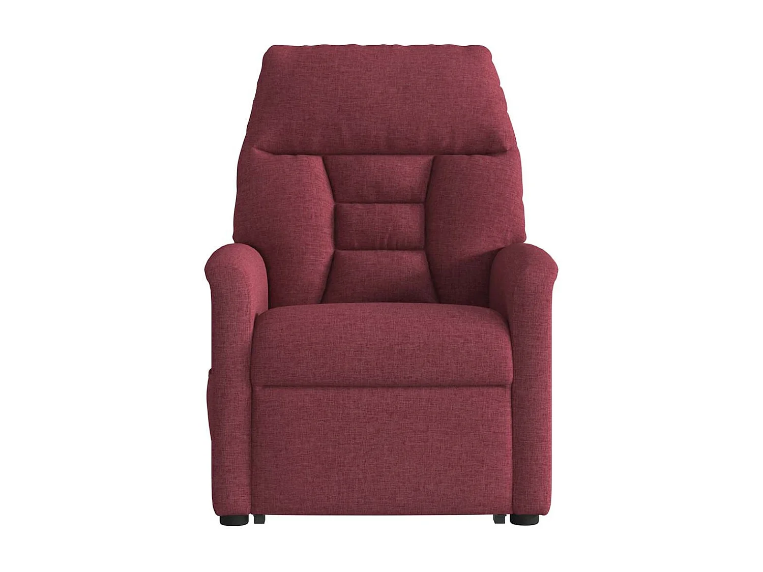 Fauteuil inclinable-Chaise de relax-Fauteuil de Massage Rouge bordeaux Tissu SHL3127