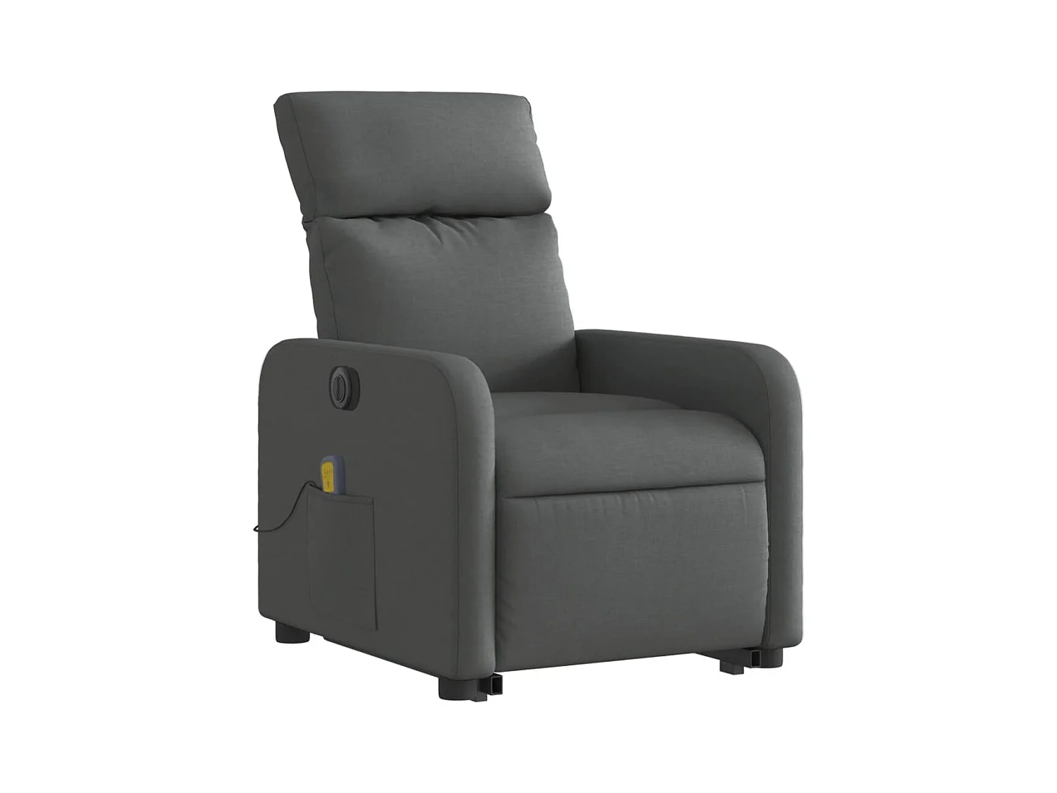Sillón de salón | Silla | Sillón de masaje eléctrico reclinable elevable tela gris oscuro SHL4363