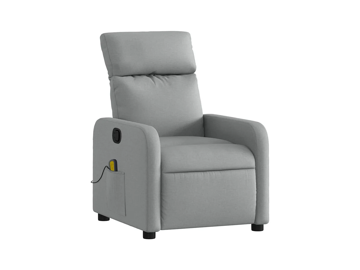 Sillón de relax | Sillón reclinable de masaje de tela gris claro SHL5109