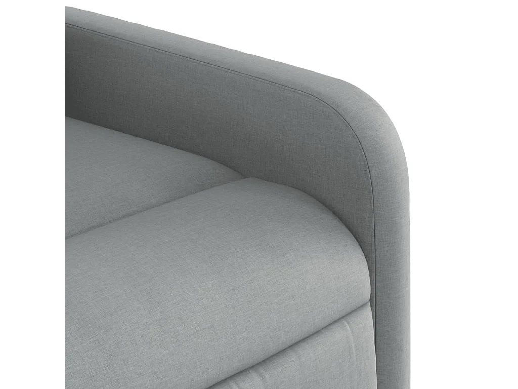 Sillón de relax | Sillón reclinable de masaje de tela gris claro SHL5109