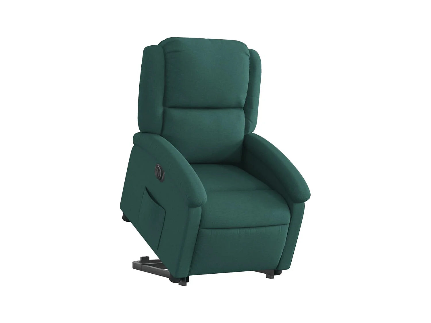 Silla de relax | Sillón eléctrico reclinable elevable de tela verde oscuro SHL7426